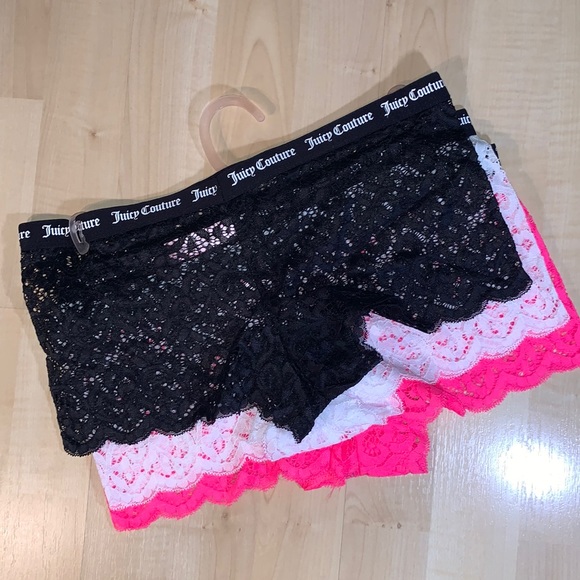 JUICY COUTURE CHEEKY Lace Boy short - 3 Cute Pairs - Picture 2 of 7